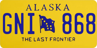 AK license plate GNI868
