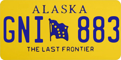 AK license plate GNI883
