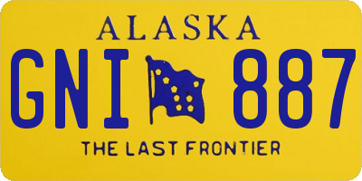 AK license plate GNI887
