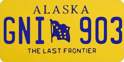 AK license plate GNI903
