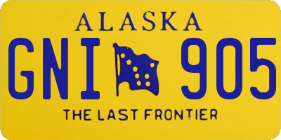 AK license plate GNI905