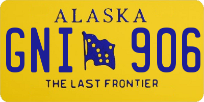 AK license plate GNI906