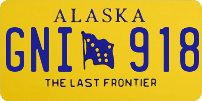 AK license plate GNI918