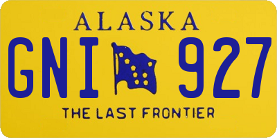 AK license plate GNI927