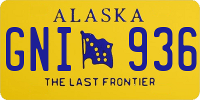 AK license plate GNI936