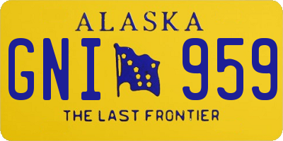 AK license plate GNI959