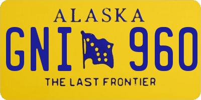 AK license plate GNI960