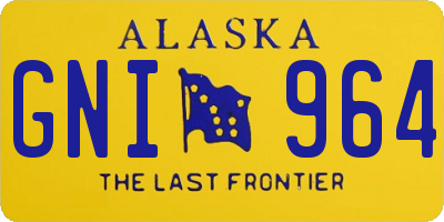 AK license plate GNI964
