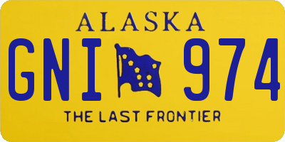 AK license plate GNI974