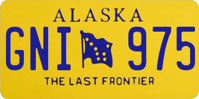 AK license plate GNI975