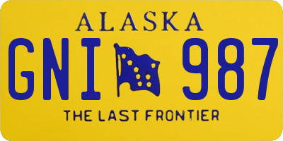 AK license plate GNI987