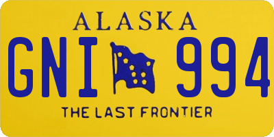 AK license plate GNI994
