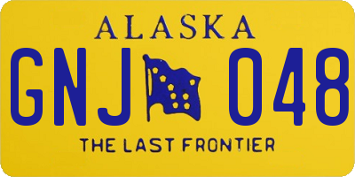 AK license plate GNJ048