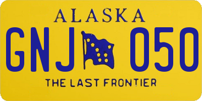 AK license plate GNJ050