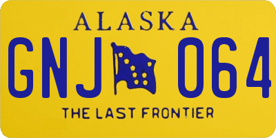 AK license plate GNJ064