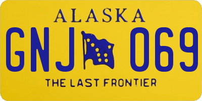 AK license plate GNJ069