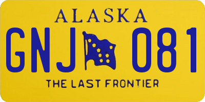 AK license plate GNJ081