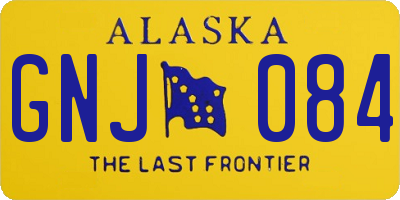 AK license plate GNJ084
