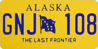 AK license plate GNJ108