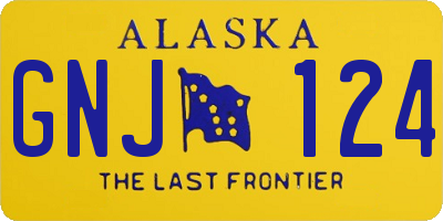 AK license plate GNJ124