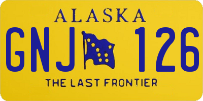 AK license plate GNJ126