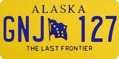 AK license plate GNJ127