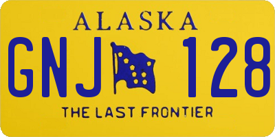 AK license plate GNJ128