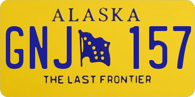 AK license plate GNJ157