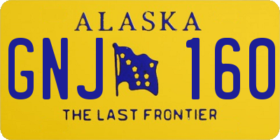 AK license plate GNJ160