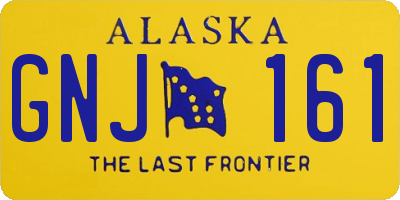 AK license plate GNJ161