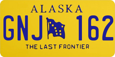 AK license plate GNJ162
