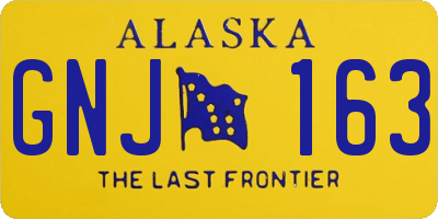 AK license plate GNJ163