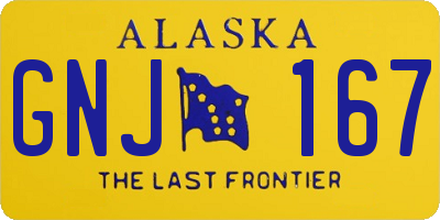 AK license plate GNJ167