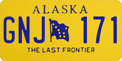 AK license plate GNJ171