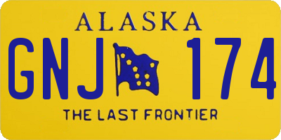 AK license plate GNJ174