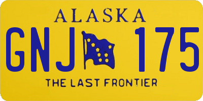 AK license plate GNJ175