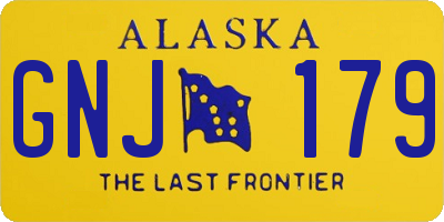 AK license plate GNJ179