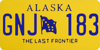 AK license plate GNJ183