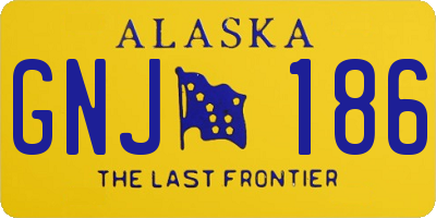 AK license plate GNJ186
