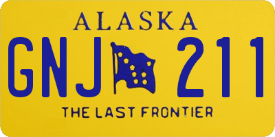 AK license plate GNJ211