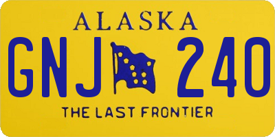 AK license plate GNJ240