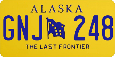 AK license plate GNJ248