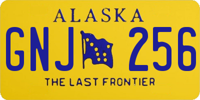 AK license plate GNJ256