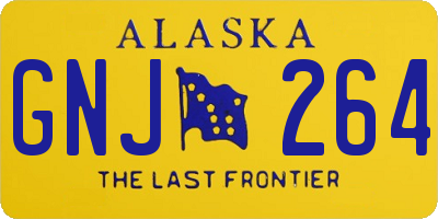 AK license plate GNJ264