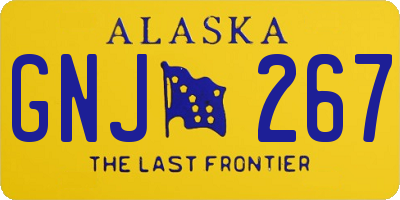 AK license plate GNJ267