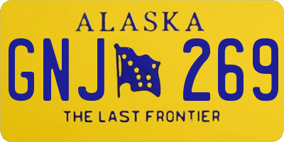AK license plate GNJ269