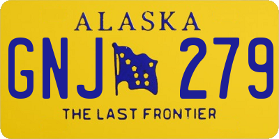 AK license plate GNJ279