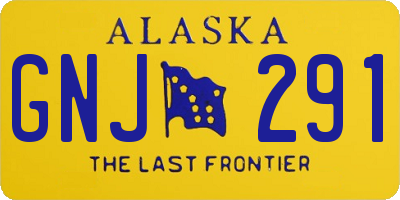 AK license plate GNJ291