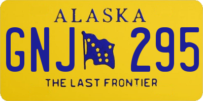 AK license plate GNJ295