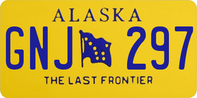 AK license plate GNJ297
